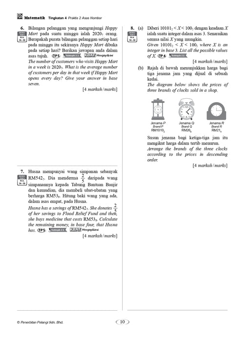 Praktis Topikal Hebat SPM 2024 Matematik Tingkatan 4