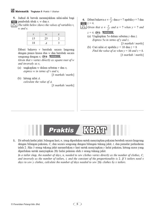 Praktis Topikal Hebat SPM 2024 Matematik Tingkatan 5