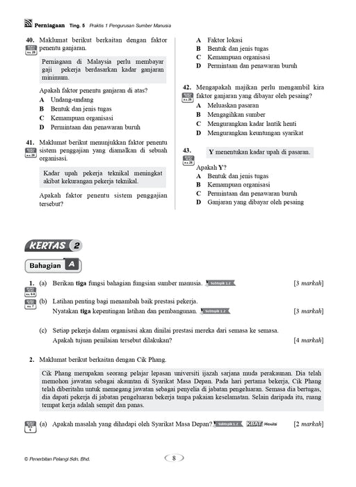 Praktis Topikal Hebat SPM 2024 Perniagaan Tingkatan 5