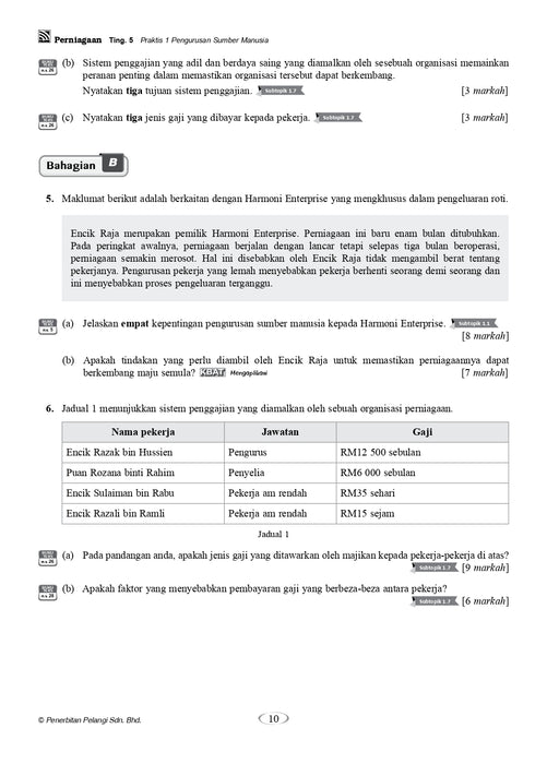 Praktis Topikal Hebat SPM 2024 Perniagaan Tingkatan 5