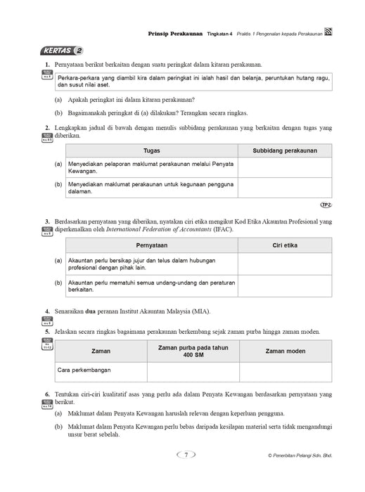 Praktis Topikal Hebat SPM 2024 Prinsip Perakaunan Tingkatan 4