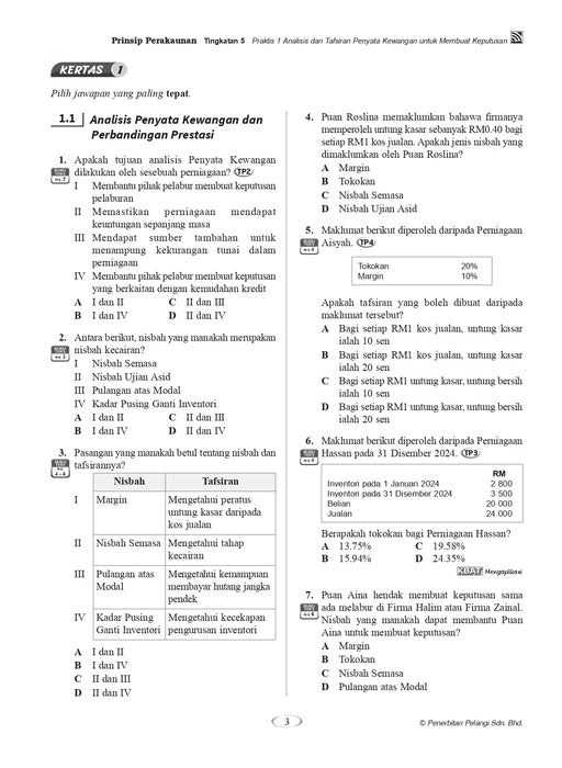 Praktis Topikal Hebat SPM 2024 Prinsip Perakaunan Tingkatan 5
