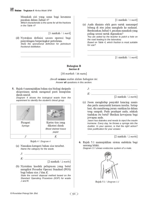 Praktis Topikal Hebat SPM 2024 Sains Tingkatan 5