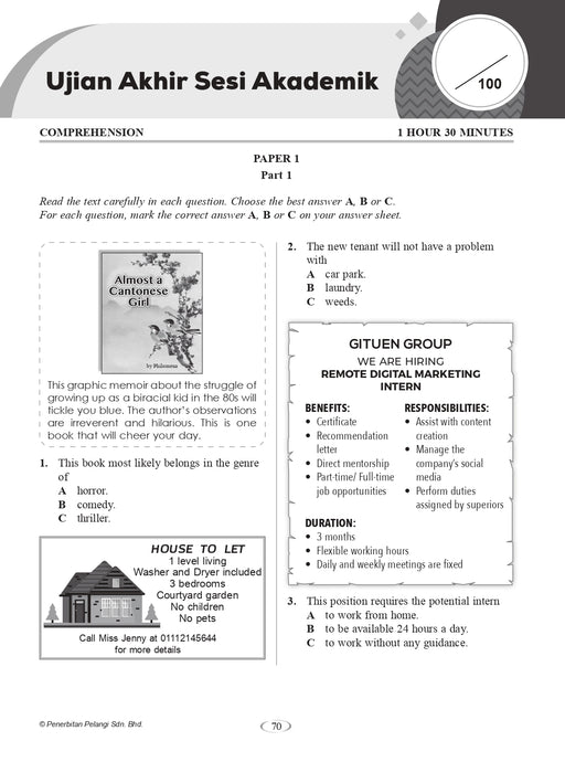 Praktis Topikal Hebat UASA 2023 English Form 3