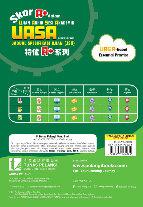 Skor A+ dalam UASA 2025 特优 A+ 系列 5 年级 英文 Bahasa Inggeris