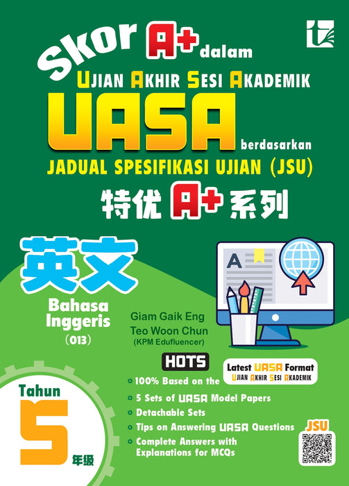 Skor A+ dalam UASA 2025 特优 A+ 系列 5 年级 英文 Bahasa Inggeris