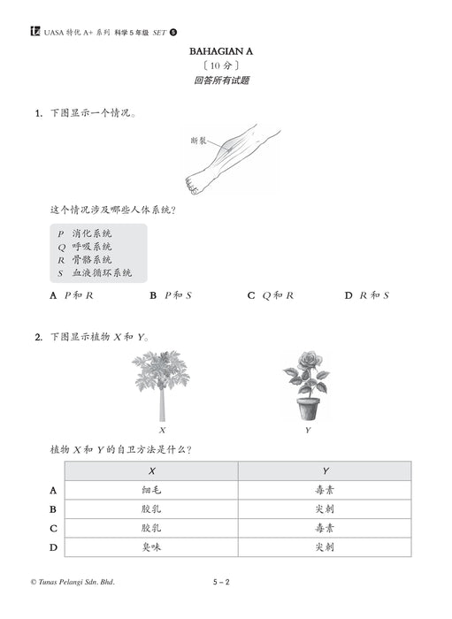 Skor A+ dalam UASA 2025 特优 A+ 系列 5 年级 科学 Sains