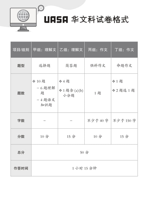 Skor A+ dalam UASA 2025 特优 A+ 系列 6 年级 华文