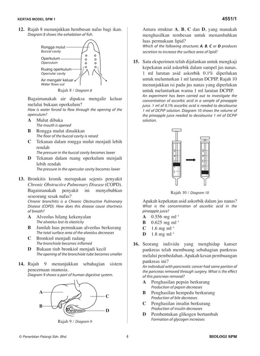 Skor A+ SPM Kertas Model 2024 Biologi