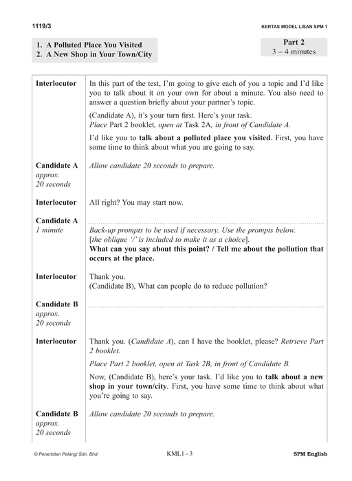 Skor A+ SPM Kertas Model 2024 English