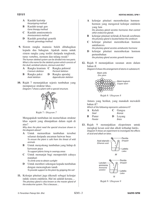 Skor A+ SPM Kertas Model 2024 Sains