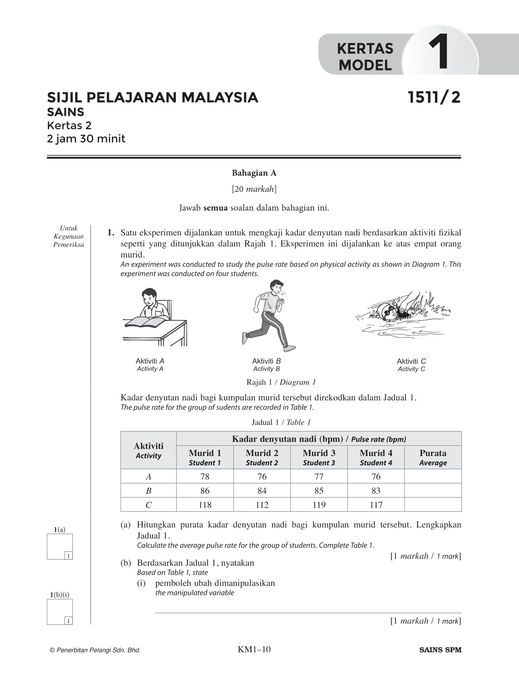 Skor A+ SPM Kertas Model 2024 Sains