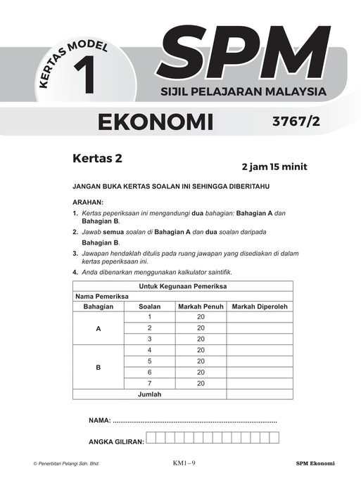 Skor A+ SPM Kertas Model 2024 Sains