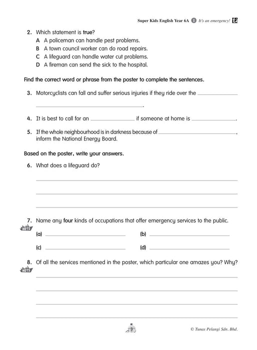 Super Kids 2022 非凡儿童 English Workbook Year 6A