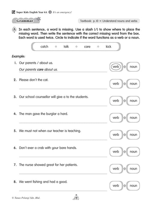 Super Kids 2022 非凡儿童 English Workbook Year 6A