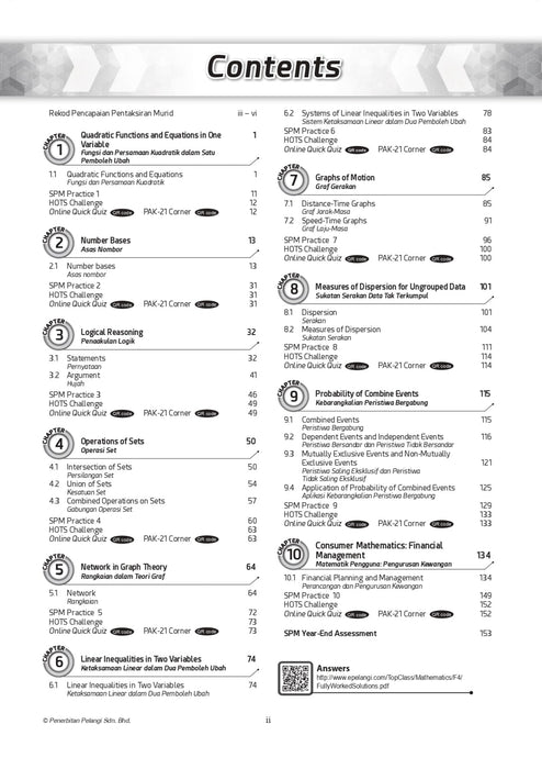 Top Class 2021 Mathematics Form 4