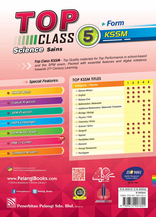 Top Class 2021 Science Form 5