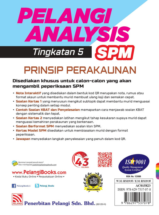 Pelangi Analysis SPM 2023 Prinsip Perakaunan Tigkatan 5