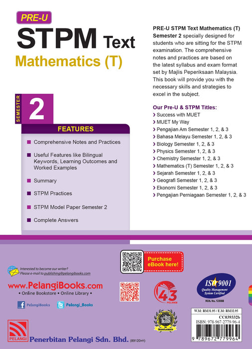 Pre-U STPM 2022 Mathematics T Semester 2