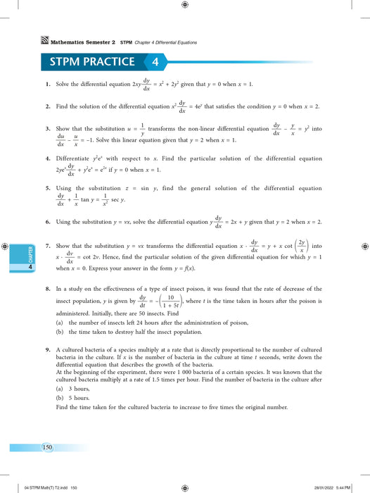 Pre-U STPM 2022 Mathematics T Semester 2