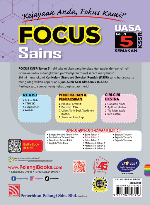 Focus KSSR 2024 Sains Tahun 5