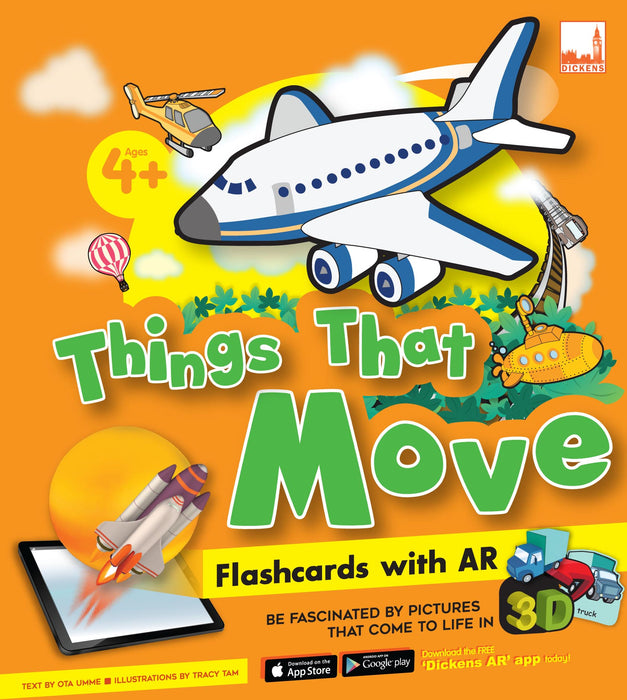 Flashcards with AR Things That Move