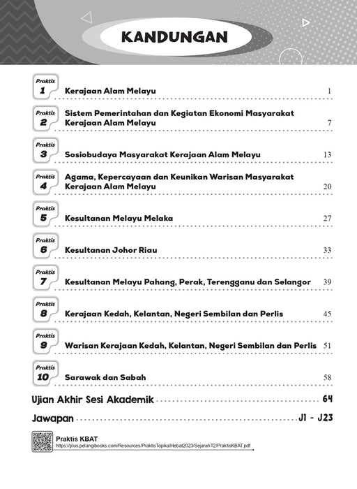 Praktis Topikal Hebat UASA 2023 Sejarah Tingkatan 2