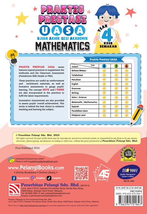 Praktis Prestasi UASA 2024 Mathematics Year 4