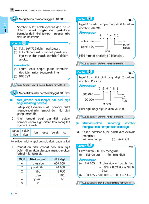 Focus KSSR 2024 Matematik Tahun 5