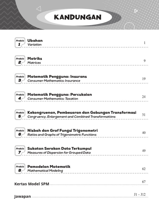 Praktis Topikal Hebat SPM 2024 Matematik Tingkatan 5