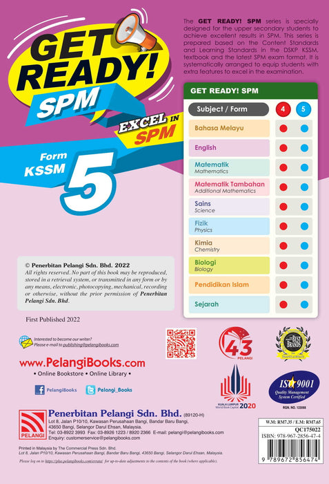 Get Ready SPM 2022 English Form 5