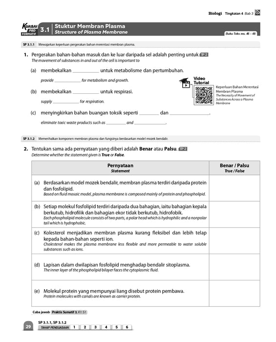 Kuasai PBD 2024 Biologi Tingkatan 4