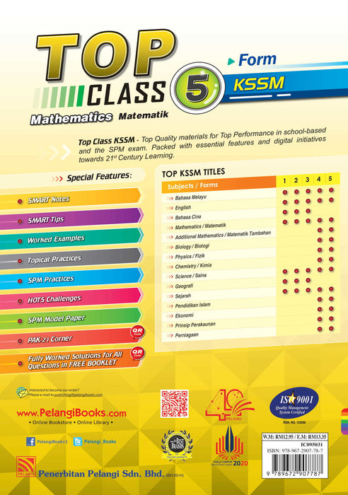 Top Class 2021 Mathematics Form 5