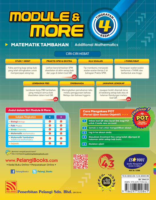 Module and More KSSM 2023 Matematik Tambahan Tingkatan 4