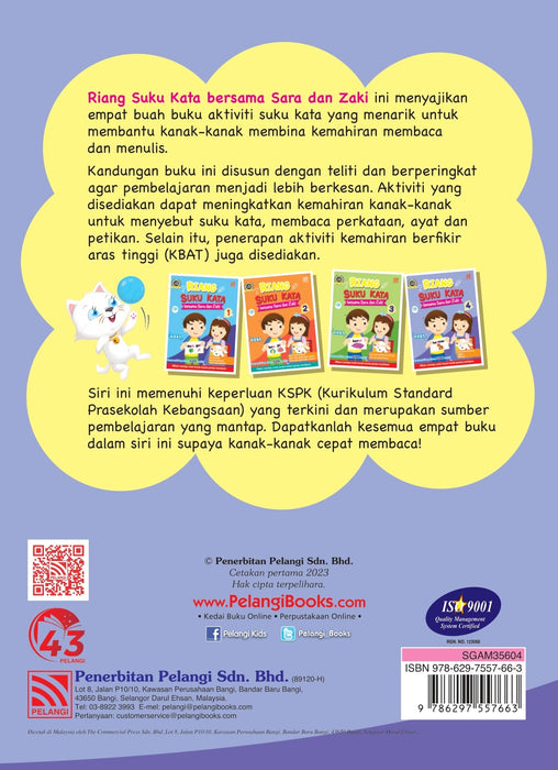 Riang Suku Kata bersama Sara dan Zaki Buku 4