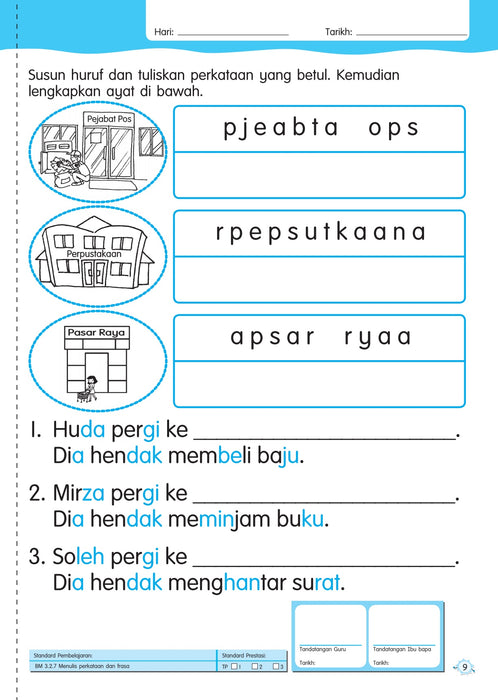 Aktiviti Didik Riang Bahasa Melayu 6 Tahun Buku 2