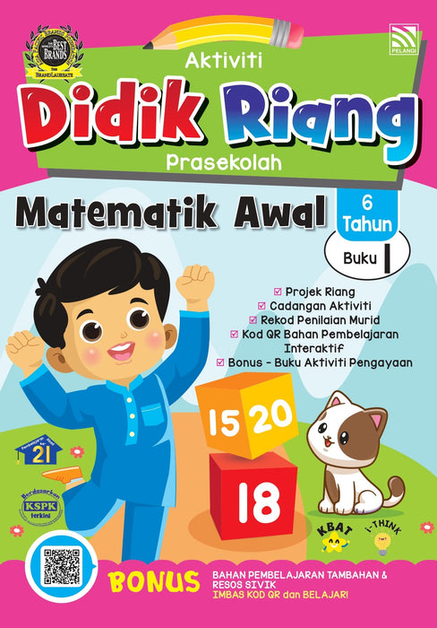 Aktiviti Didik Riang Matematik Awal 6 Tahun Buku 1