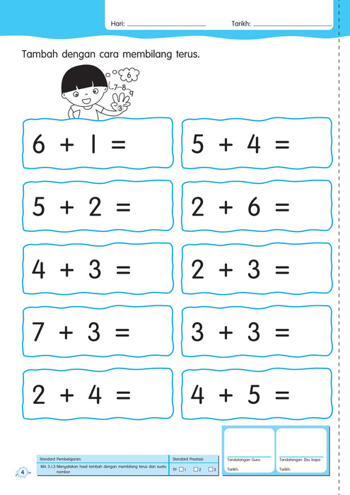 Aktiviti Didik Riang Matematik Awal 6 Tahun Buku 2