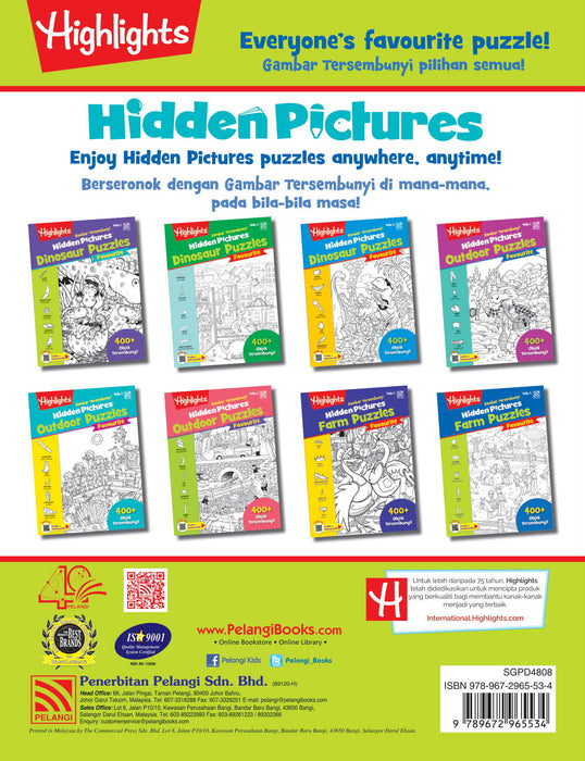 Highlights Hidden Pictures Farm Puzzles Gambar Tersembunyi Buku 2