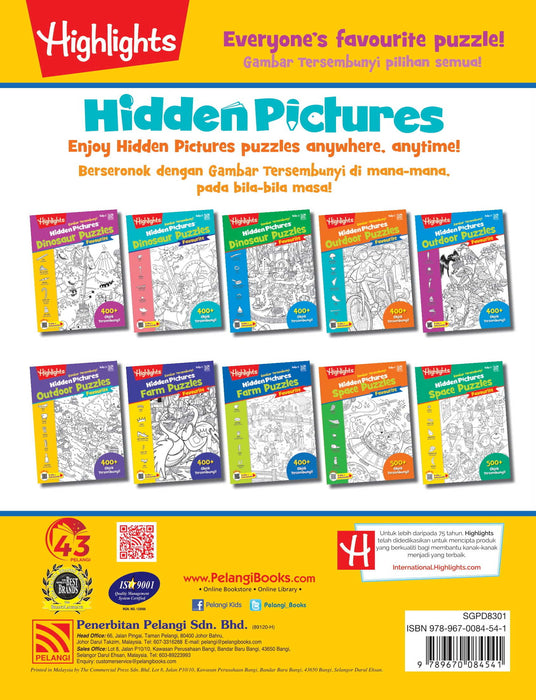 Highlights Hidden Pictures Dinosaur Puzzles Gambar Tersembunyi Buku 1