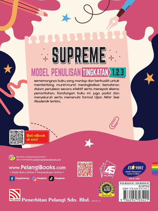 Supreme Model Penulisan KSSM 2024 Tingkatan 1.2.3