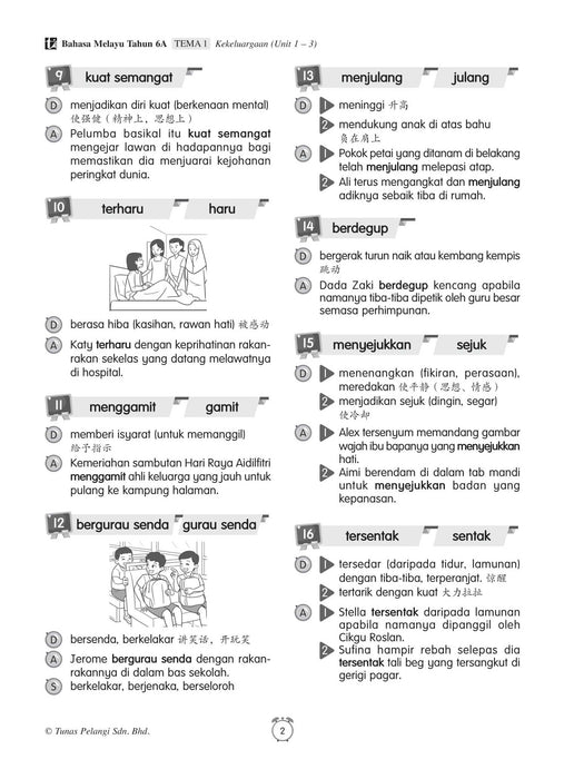 Buku Sumber 2022 Tahun 6A 国文参考资料 Bahasa Melayu