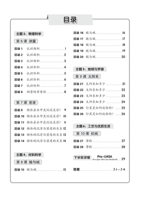 Pentaksiran Bilik Darjah 2023 课堂评估 3B 年级 科学 Sains