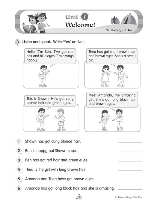 Super Kids 2023 English Workbook Year 3A