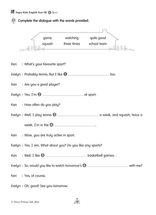 Super Kids 2021 English Workbook Year 5B