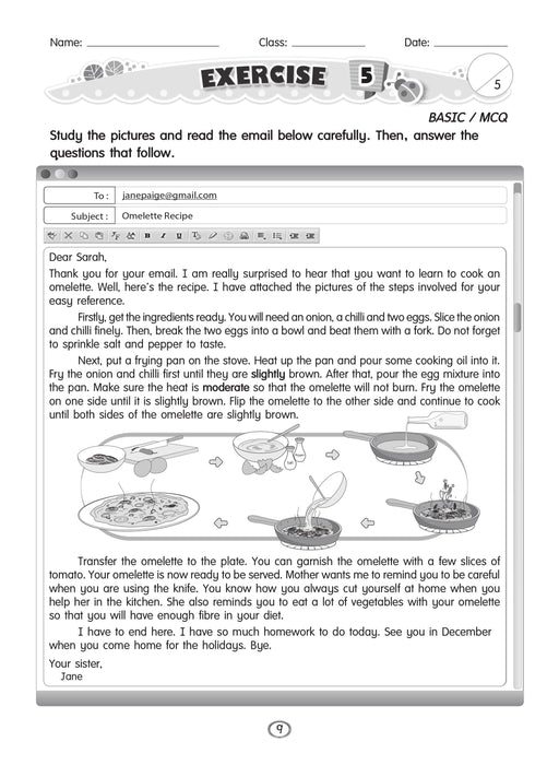 English Comprehension Workbook for Primary 4