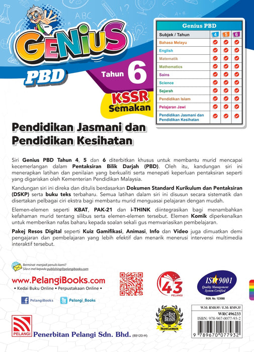 Genius PBD KSSR 2023 Pendidikan Jasmani dan Pendidikan Kesihatan Tahun 6