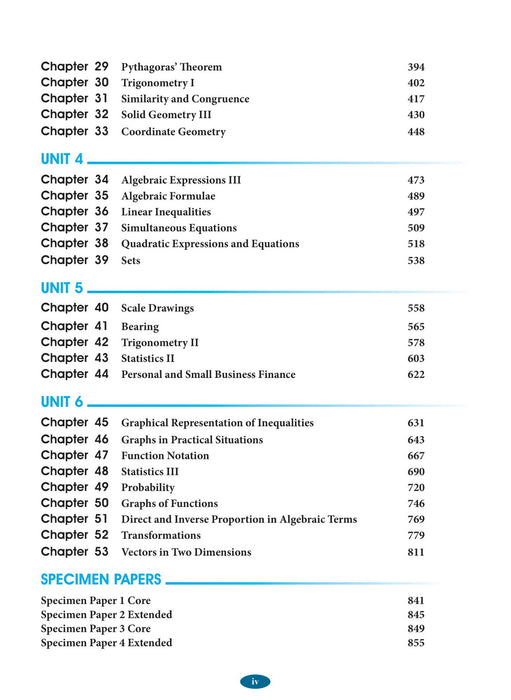 Cambridge IGCSE™ Mathematics Core and Extended