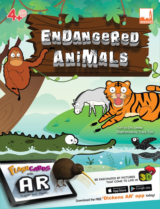 Flashcards with AR Endangered Animals