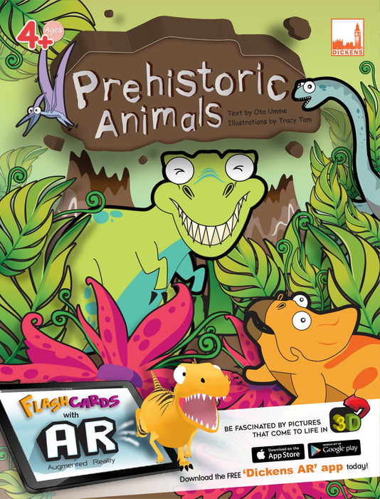 Flashcards with AR Prehistoric Animals